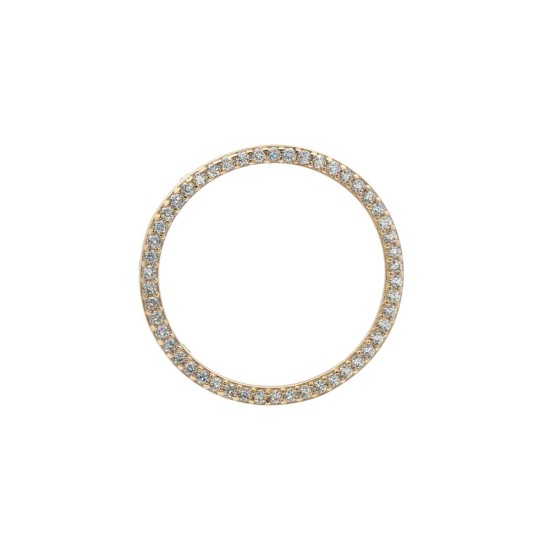 9ct Yellow Gold CZ Set Full Sovereign Bezel