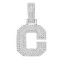 925 Silver CZ Set Initial C