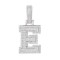 925 Silver CZ Set Initial E