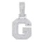 925 Silver CZ Set Initial G