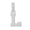 925 Silver CZ Set Initial L