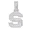 925 Silver CZ Set Initial S