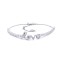 925 Silver CZ Set Love Bracelet With Extender