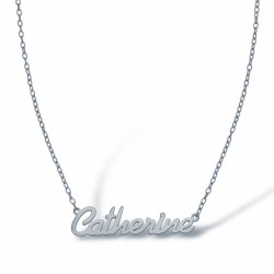 925 Silver Personalised Nameplate with 1 name + 16" Chain
