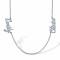 925 Silver Personalised Nameplate with 2 names + 16" Chain