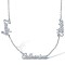 925 Silver Personalised Nameplate with 3 names + 16" Chain