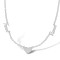 925 Silver Personalised Nameplate 2 names and a heart + 16" Chain