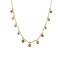 925 Sterling Silver Gold Plated Multi CZ Necklace