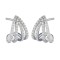 925 Sterling Silver CZ Triangle Drops