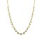 925 Sterling Silver Gold Plated CZ Station Necklace