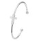 925 Sterling Silver CZ Cross Bangles