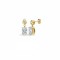 9ct Yellow Gold 1.08cts Oval Lab Grown Diamond Earrings