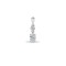 9ct White Gold 0.54cts Oval Lab Grown Diamond Pendant