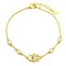 925 Sterling Silver 14K Gold Plated CZ Hamsa Bracelet