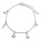 925 Sterling Silver CZ Sea Life Charm Bracelet