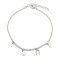 925 Sterling Silver Clover Horseshoe Charm Bracelet