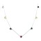 925 Sterling Silver Multi Heart Station Necklace