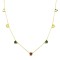 925 Sterling Silver 14K Gold Plated Multi Heart Station Necklace