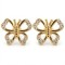 925 Sterling Silver 14k Gold Plated CZ Set Studs