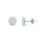 925 Silver CZ Set 6x1 Cluster Studs 6mm