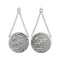 925 Sterling Silver St George Coin Drop Earrings