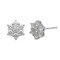 925 Sterling Silver CZ Star Cluster Stud Earrings