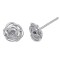 925 Sterling Silver Rose Stud Earrings