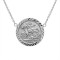 925 Sterling Silver St George Coin Pendant Necklace