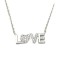 925 Sterling Silver CZ LOVE Necklace