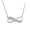 925 Sterling Silver CZ Infinity Necklace