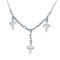 925 Sterling Silver CZ Cross Charm Necklace