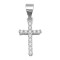 925 Sterling Silver CZ Cross Pendant
