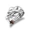 925 Silver 4 piece Puzzle ring