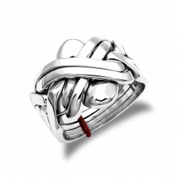 925 Silver 6 piece Puzzle ring