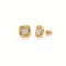 9ct Yellow Gold Cubic Zirconia Knot Stud Earrings