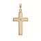 9ct Yellow Gold Cubic Zirconia Set Cross Pendant