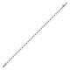 18ct White Gold 2.00ct Rub-over Natural Diamond Line Bracelet