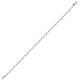 18ct White Gold 8.00ct Rub-over Natural Diamond Line Bracelet