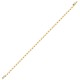 18ct Yellow Gold 8.00ct Rub-over Natural Diamond Line Bracelet