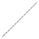 18ct White Gold Natural Diamond And Ruby Bracelet
