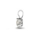 18ct White Gold 50pt 6 Claw Natural Diamond Solitaire Pendant