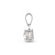 18ct White Gold 75pt 4 Claw Natural Diamond Solitaire Pendant