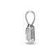 18ct White Gold 25pts Rub over Pendant