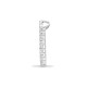 18ct White Gold Natural Diamond Pendant