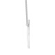 18ct White 0.32ct Natural Diamond Circle Pendant - 18" Chain included