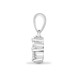 18ct White 1.00ct Natural Diamond 7 Stone Cluster Pendant
