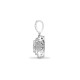 18ct White 0.73ct Natural Diamond Looped Bale Cluster Pendant