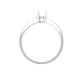 18ct White Gold 0.28ct Natural Diamond Ring. Fits 0.50ct
