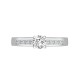 18ct White Gold 0.38ct Natural Diamond Ring. Fits 0.75ct