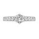 18ct White Gold 30pts Natural Diamond Ring. Fits 75pt